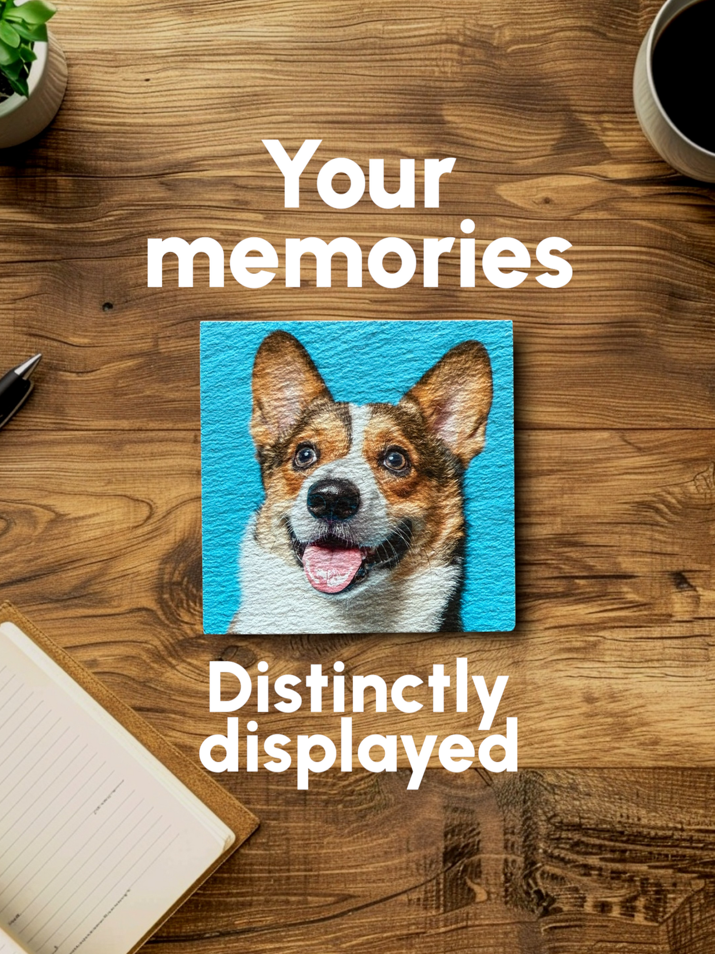 Custom Full Color Photo Slate Coaster